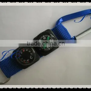 Colors Promotional Fashion Metal Carabiner Multitool With Compass thumbnail-1