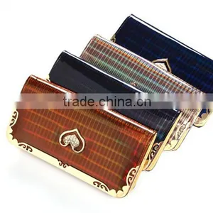 Latest Design Ladies Hand Purse Clutch pu Wallet Heart Rhinestone Purse thumbnail-2