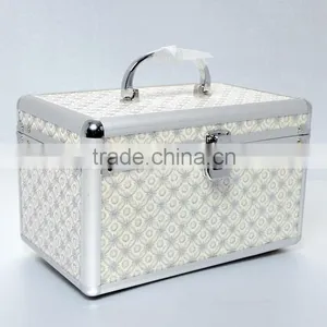 AN30 ANPHY Aluminum Suitcase Jewelry Storage Box Inner Trays With Mirror Metal Handle Lock Case Cosmetic Case Makeup Box thumbnail-2
