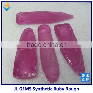 Hot Sale Synthetic Red Ruby 3# Corundum Rough Uncut Stone thumbnail-2