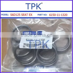 Komatsu S6D125 Engine Valve Seat,intake, 6150-12-1380 6151-11-1330,exhaust, 6150-11-1320 thumbnail-1