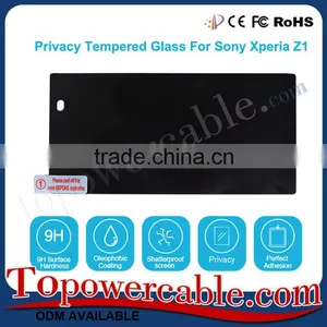 Ultra Slim Anti-Spy Privacy Tempered Glass Screen Protector For Sony Z1 thumbnail-1