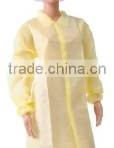 Disposable Visitor Coat /Lab Coat/ Work Wear With Elastic Cuff thumbnail-1