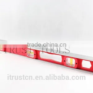Plastic AndAluminium Spirit Level With Magnetic 3 Level Bubble MT2014 thumbnail-2