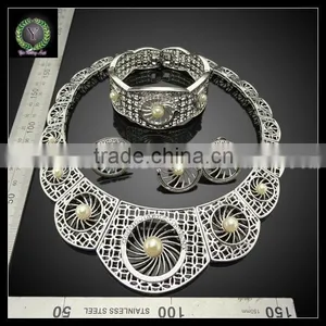 Hot Sale Fashion Necklace Earrings RingJewelry Set, Quality Choice thumbnail-2