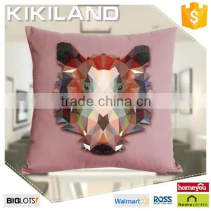 Ribbon Embroidery Cushion Covers Design With Pretty Animal Head Pattern thumbnail-4