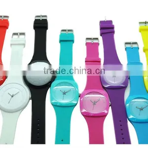 Top Selling Silicone Ultrathin Watch Cheapest Promotion Plastic Watch thumbnail-6