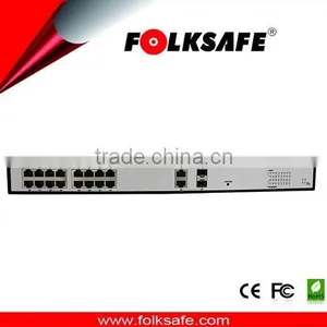 16-CH Fast Unmanaged Ethernet Switch Poe With 2 Combo Gigabit Ports From Folksafe thumbnail-1