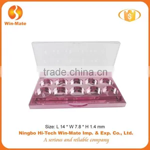 Plated Pink 10 Small Round Grid 14*7.8*1.4CM Eyeshadow Palette Packing Supplier thumbnail-1
