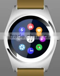 Full Display Round IPS Screen MTK2502 BT4.0 Smart Watch Phone Man Watch thumbnail-2