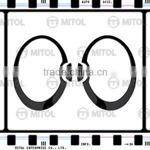 HEAD LAMP RIM For Mini Cooper R53 01-06 Gloss Black ABS Cover thumbnail-1