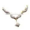Studded Gold Necklace thumbnail-1