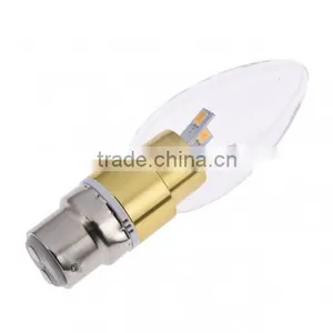 LED Candle Bulb Golden 3.5W B22 SMD5630 Warm White Dimmable LED Candle Bulb Light thumbnail-2