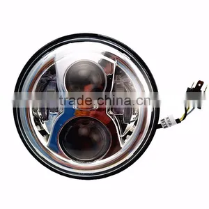Wholesale 7" Round LED Motorcycle Head Light 7inch Led Lamp Headlight For Hornet250 600 900 VTEC VTR250 Honda CB400 CB500 CB1300 thumbnail-2