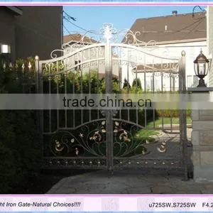 Industrial Wrought Iron Garden Gate thumbnail-1