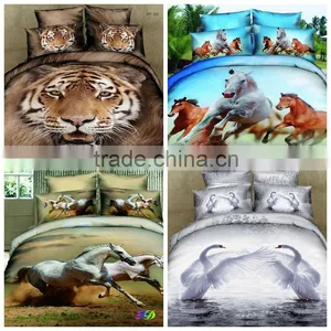 3D Animal Design Reactive Printed Bedding Sets thumbnail-1