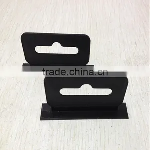 Euro Hole Black Tab for Package Hanging on Display Hook thumbnail-2