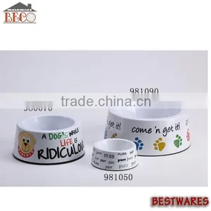 Plastic Pet Bowls, Dog Bowl With Anti-slip Rubber Ring thumbnail-1