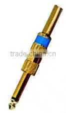 6.35MM MONO PLUG METAL,WITH SPRING thumbnail-1