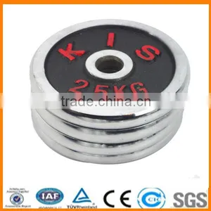 0.5KG 1KG 1.25KG 1.5KG 1.75KG 2KG 2.25KG Black Paint Red Word Dumbbell Plate thumbnail-1