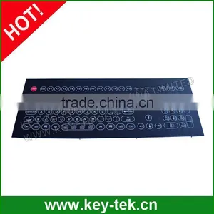 IP65 Industrial Rugged Easy Cleaned Membrane Keyboard With Integrated Keypad thumbnail-1