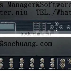 4in1 Dvb-s2 to Dvb-c Qam Transmodulator With Scrambler(DisEqc/22KHz,6*DVB-S/S2+6*ASI In,4 QAM RF Out) thumbnail-3