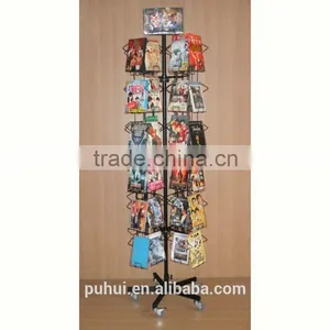 Compact Metal Rotating Floor Display With Small Space Occupying thumbnail-6