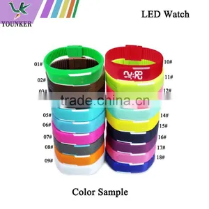 2015 Hot Sale Touch Screen LED Silicone Watch, Unisex Slim LED Silicone Band Sport Watch thumbnail-1
