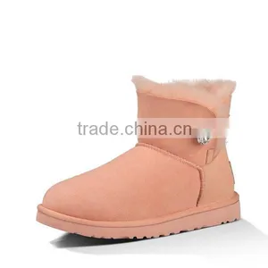 2015 Pure Color Hot Cheap Ankle Genuine Leather Boots thumbnail-6