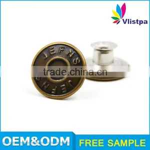 Various Style SGS Certificated Metal Military Uniform Coat Press Snap Pants Button thumbnail-1