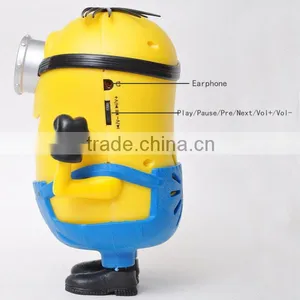 Funny Little Yellow Man in Hot Sale Mini Speaker thumbnail-2