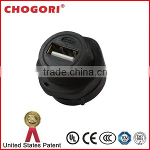 Circular Screw Type USB Waterproof Receptacle thumbnail-1