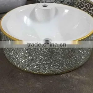 Black Color Decorative Granite Wash Basin Counter Tops thumbnail-3