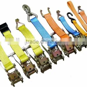 Polyester Webbing Belt Cargo Lashing Strap/ Ratchet Tie Down thumbnail-2