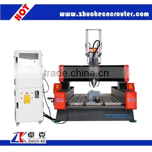 High Accuracy 4 Axis CNC Engraver For Marble Crystal Sand Stone ZK-9015 With PCI NcStudio Control System thumbnail-2