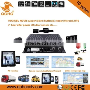 Vehicle 4G Mobile DVR 2TB HDD/SSD With UPS, Alarm Button,4ch Mobile Dvr thumbnail-6