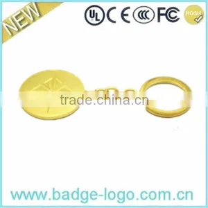 Gold Plating Handmade Customized Metal Baseball Keychain thumbnail-1