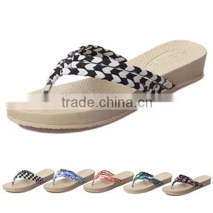 Summer Bohemian Floral Sandals Flip Flops Women Casual Shoes Flat Sandals 5 Colors 5 Sizes Free Shipping thumbnail-1