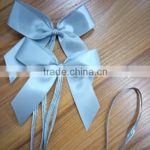 Wholesale Silver Ribbon Bow Silver Elastic Loop thumbnail-3