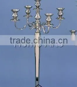 Wedding Candelabra Silver Finish thumbnail-1