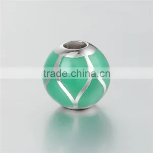 2016 Simple Design Green Color Enamel Jewelry Charm Beads thumbnail-3