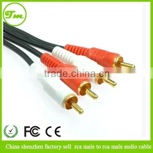 China Shenzhen Factory Sell Rca Male to Rca Male Audio Cable thumbnail-1