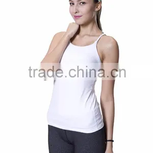 Simple Style Breathable Quick Dry Women Workout Tank Sports Cami thumbnail-1