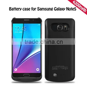 4200mAh External Battery Backup Charge Power Case Cover For Samsung Galaxy Note 5 thumbnail-1