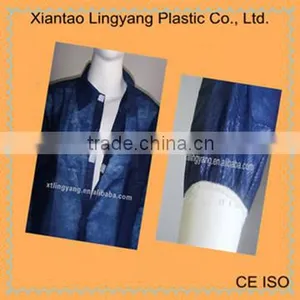 Disposable Blue Polypropylene Lab Coat thumbnail-1