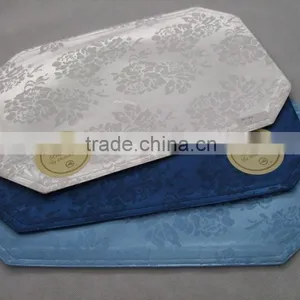 Jacquard Table Mat Christmas Green Placemat 100% Polyester Mat Line thumbnail-2