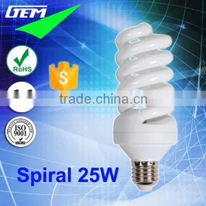 3000Hours Spiral Shape 10000K/7000K 25W CFL From GEM China Factory thumbnail-1