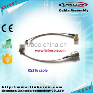 Right Angle SMA Male to N Female Connector for RG316 Cable thumbnail-1