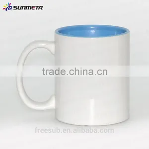 Sunmeta Factory Supply 11oz Inner and Handle Color Ceramic Sublimation Mugs (SKB03) thumbnail-6