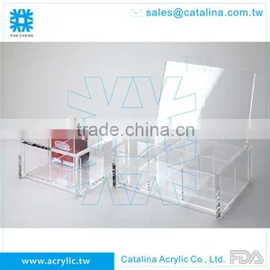 Hand Made Clear Acrylic Tea Coffee Bag Box Organizer thumbnail-1